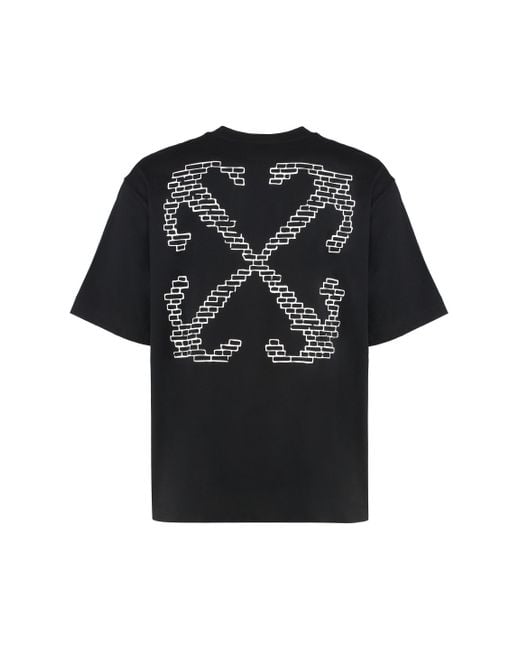Off-White c/o Virgil Abloh Black Cotton Crew-Neck T-Shirt