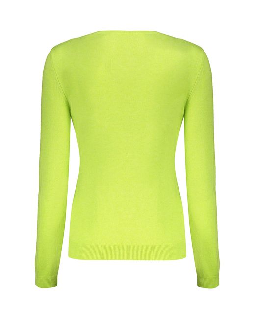 Valentino Garavani Green Long Sleeve Crew-Neck Sweater
