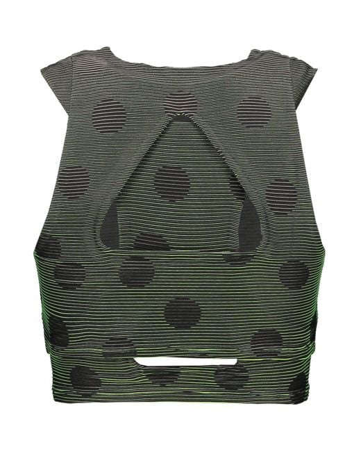 Off-White c/o Virgil Abloh Green Nike X Off Logo Print Shorts