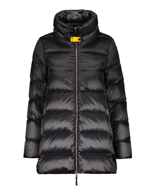 Parajumpers Black Aline Full Zip Down Jacket