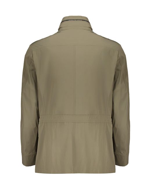 Moorer Green Techno Fabric Jacket for men