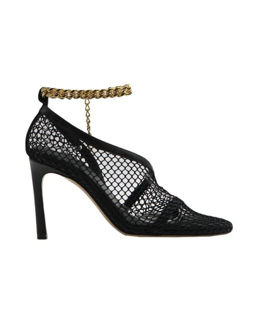 Bottega Veneta Black Stretch Sandals