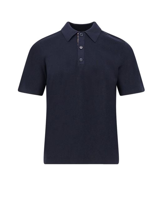Burberry Blue T-Shirts And Polos