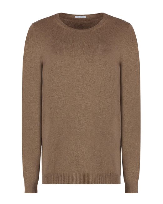 Malo Brown Wool And Cashmere Sweater