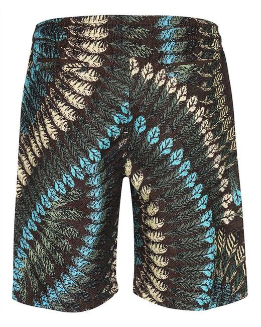 Marcelo Burlon Multicolor Knitted Bermuda Shorts for men