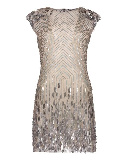 Alberta Ferretti Pink Sequin Mini-Dress