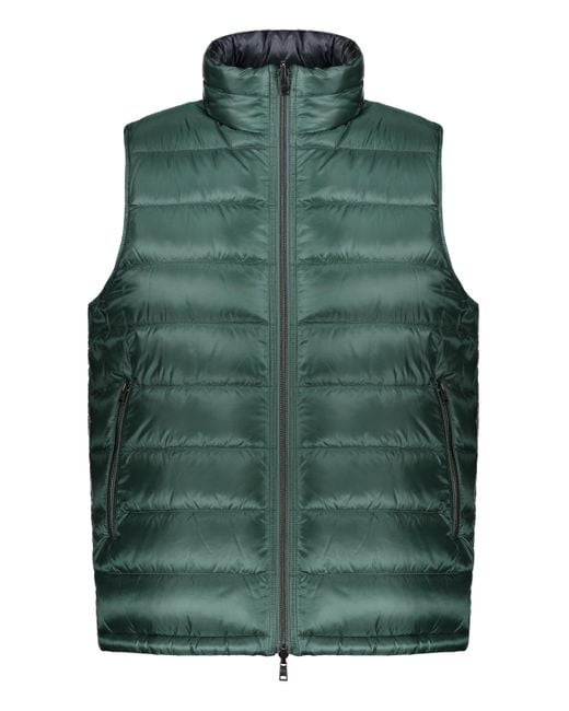 Herno Green Full Zip Down Vest