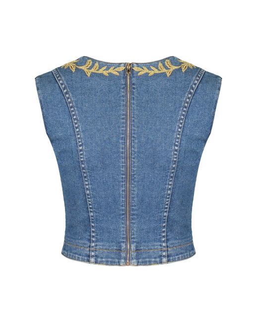 Moschino Blue Denim Top