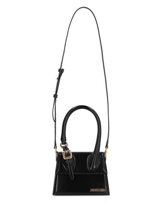 Jacquemus Black Le Chiquito Moyen Leather Handbag