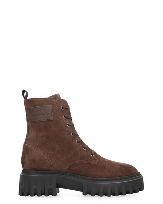 Hogan Brown H700 Combat Boots