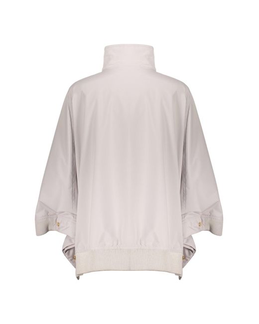 Moorer Natural Techno Fabric Cape-Coat