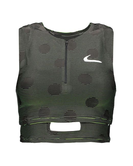 Off-White c/o Virgil Abloh Green Nike X Off Logo Print Shorts