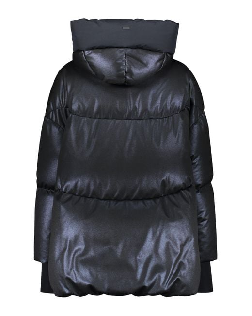 Herno Black Full Zip Down Jacket