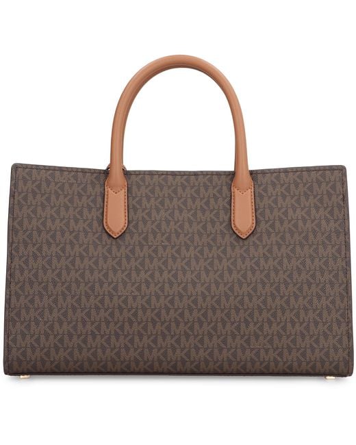 MICHAEL Michael Kors Brown Scarlett Printed Canvas Handbag