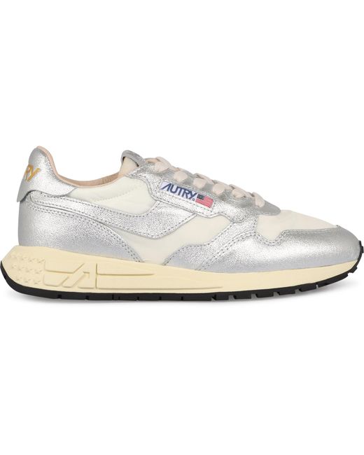 Autry White Reelwind Low-Top Sneakers