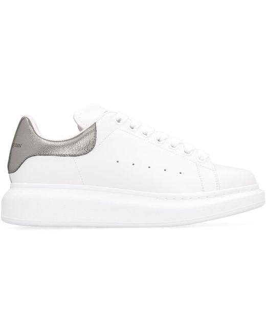 Alexander McQueen Larry Leather Sneakers in Black | Lyst