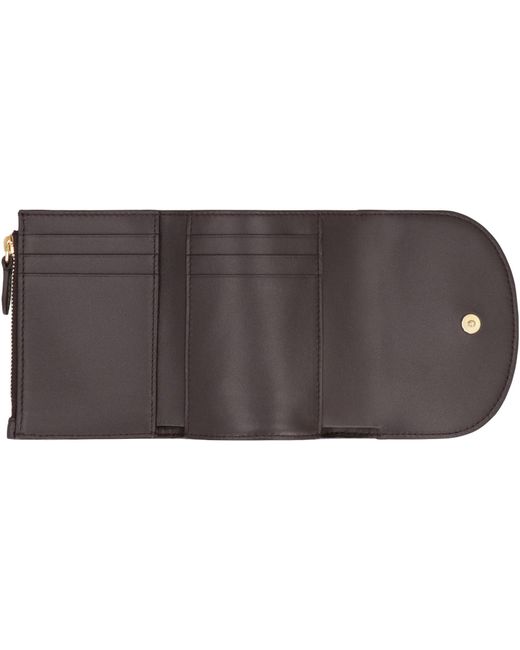 Burberry Brown Highlands Coated Canvas Wallet