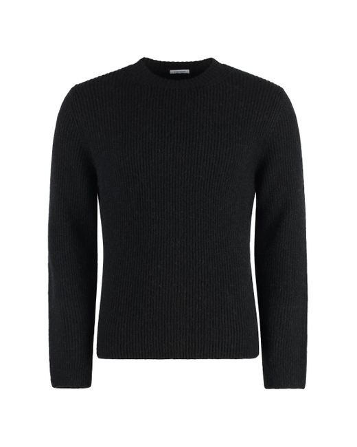 Malo Black Crew-Neck Camel Sweater for men