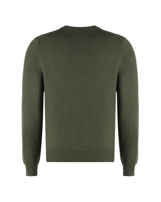 Malo Green Cashmere Blend Pullover for men