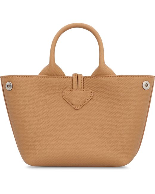 Longchamp Brown Le Roseau Xs Leather Handbag
