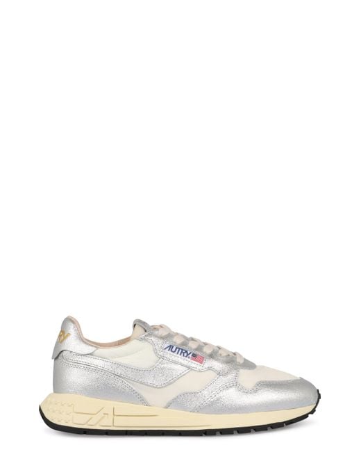 Autry White Reelwind Low-Top Sneakers