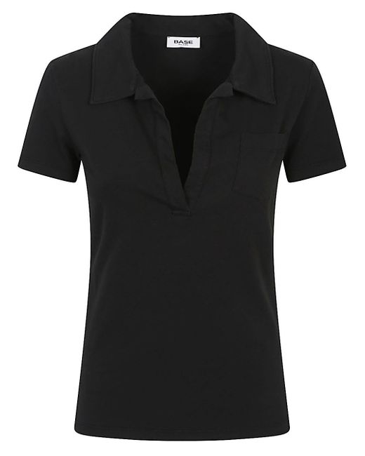 Base London Black T-Shirts And Polos