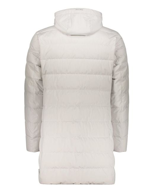 Herno White Hooded Down Jacket