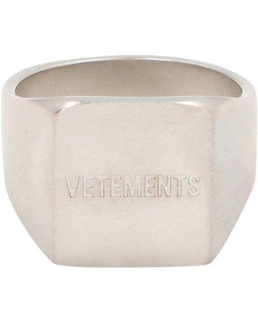 Vetements Gray Brass Ring
