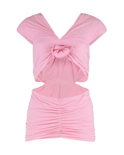 Magda Butrym Pink Technical Fabric Top