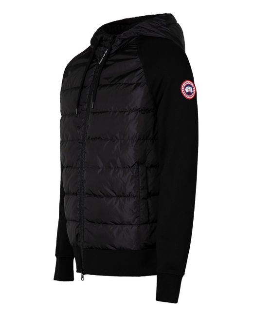 Canada Goose Black Huron Hybridge Padded Front Panel Jacket
