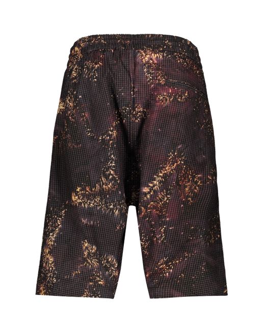 ISO.POETISM Black Cotton Bermuda Shorts for men