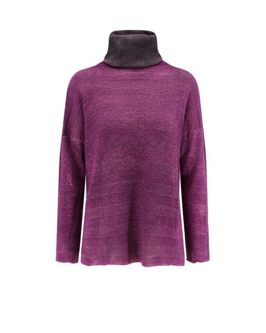 F Cashmere Purple Sweaters