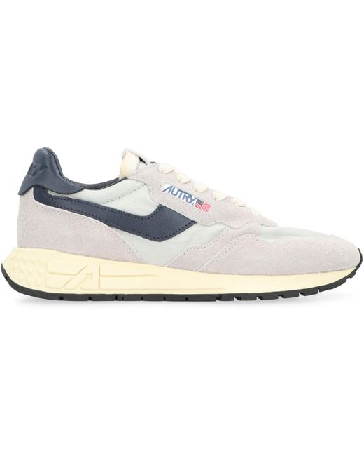 Autry White Reelwind Low-Top Sneakers