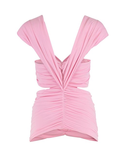 Magda Butrym Pink Technical Fabric Top