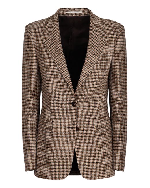 0205 Tagliatore Brown Two-Button Single-Breasted Jacket