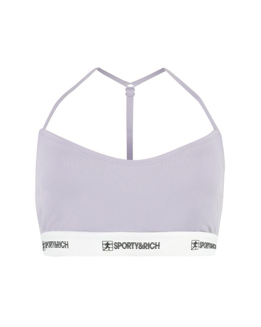Sporty & Rich Purple Logo Sporty Tank-top