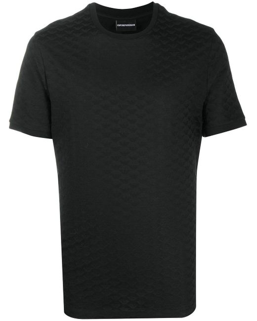 Emporio Armani Black T-Shirts And Polos