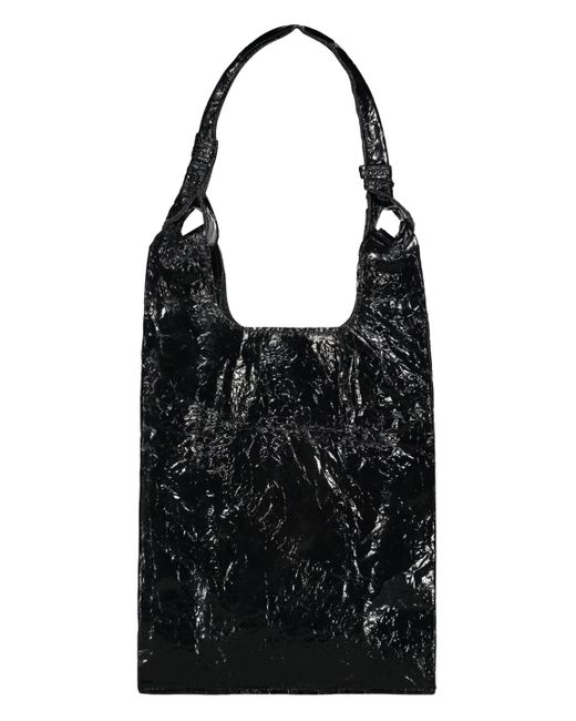 Anita Bilardi Black Patent Leather Tote Bag
