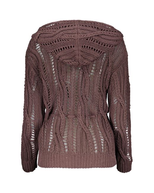 Fabiana Filippi Brown Item With Open Stitch Knitting