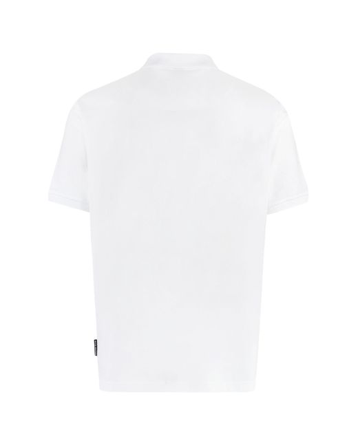Moose Knuckles White Cotton-Piqué Polo Shirt