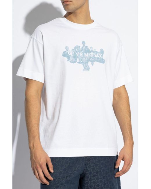 Givenchy White T-Shirts And Polos