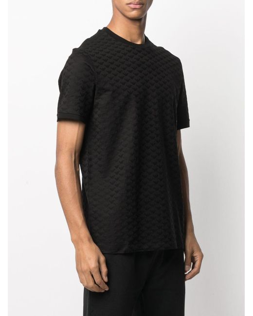 Emporio Armani Black T-Shirts And Polos