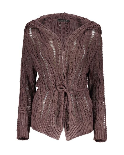 Fabiana Filippi Brown Item With Open Stitch Knitting
