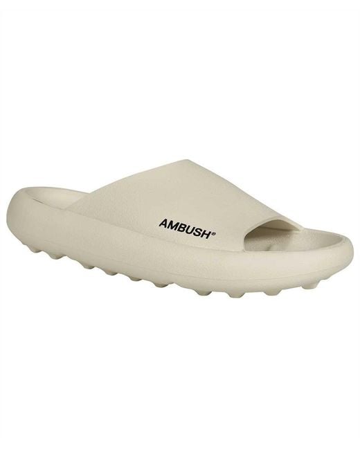 Ambush White Rubber Slides