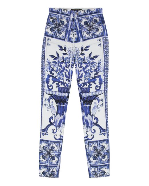 Dolce & Gabbana Blue Grace Skinny Jeans