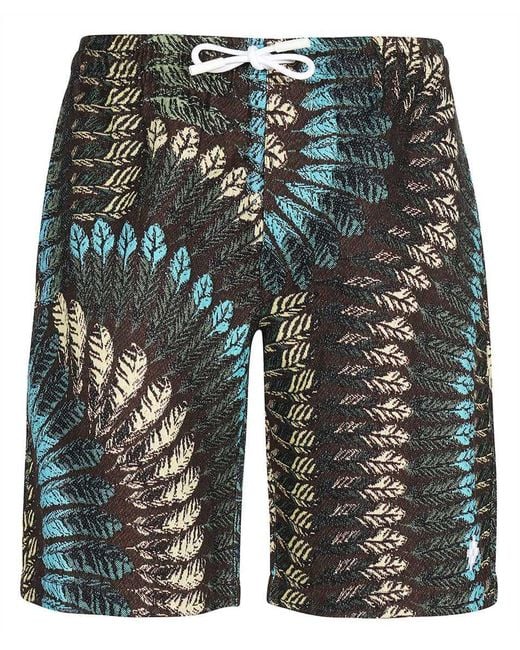 Marcelo Burlon Multicolor Knitted Bermuda Shorts for men