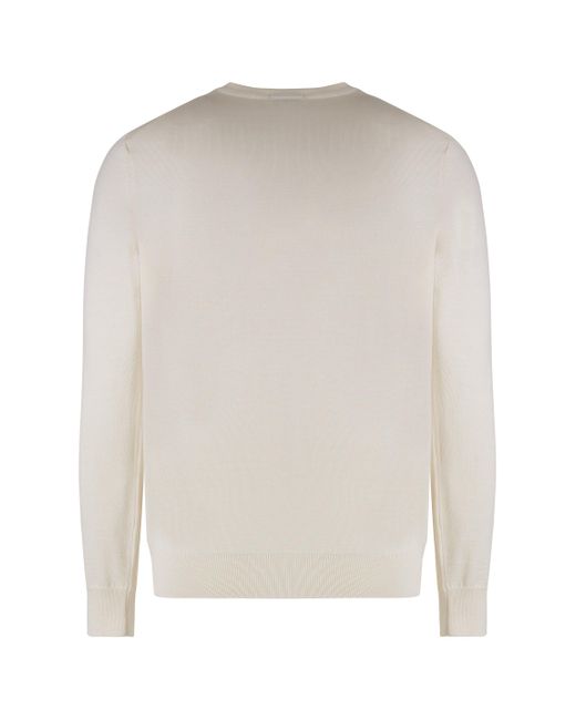 Boss Natural Virgin Wool Crew-Neck Sweater
