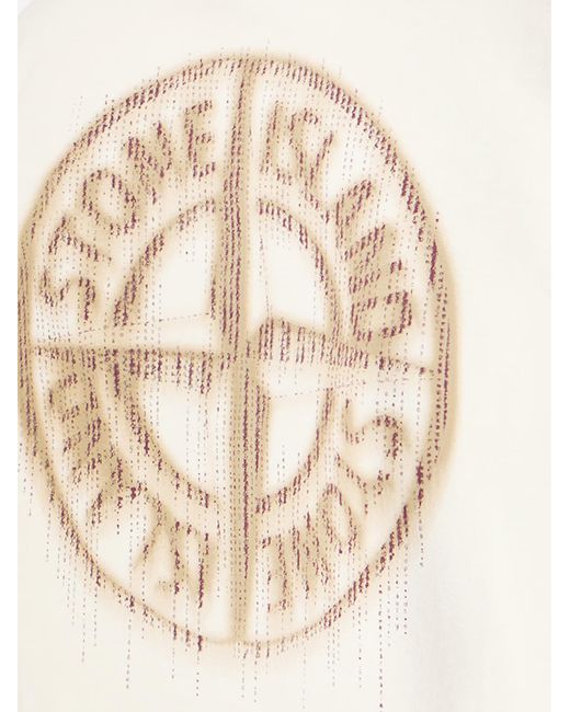 Stone Island White T-Shirts And Polos