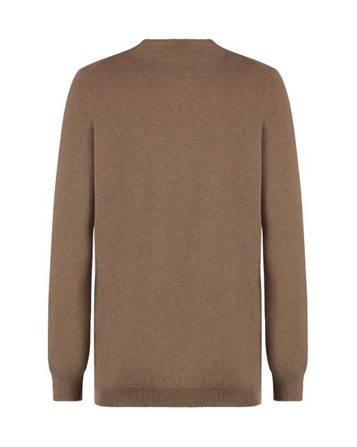 Malo Brown Wool And Cashmere Sweater