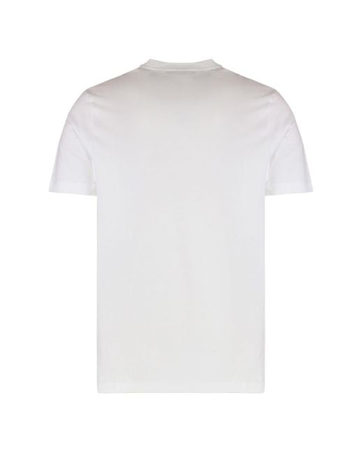 Paul & Shark White Cotton T-Shirt With Logo